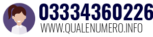 Numero di telefono 03334360226 03334360226
