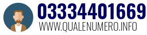 Numero di telefono 03334401669 03334401669