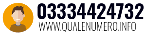 Numero di telefono 03334424732 03334424732