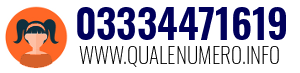 Numero di telefono 03334471619 03334471619