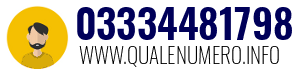 Numero di telefono 03334481798 03334481798