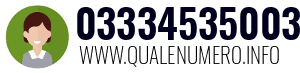 Numero di telefono 03334535003 03334535003