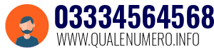 Numero di telefono 03334564568 03334564568