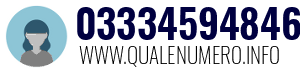 Numero di telefono 03334594846 03334594846