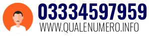 Numero di telefono 03334597959 03334597959