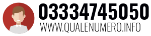 Numero di telefono 03334745050 03334745050