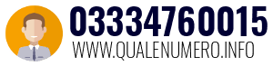 Numero di telefono 03334760015 03334760015