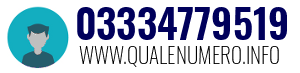Numero di telefono 03334779519 03334779519