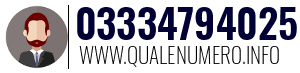 Numero di telefono 03334794025 03334794025