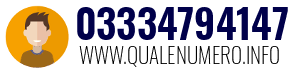Numero di telefono 03334794147 03334794147