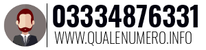 Numero di telefono 03334876331 03334876331