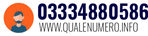 Numero di telefono 03334880586 03334880586