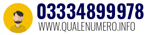 Numero di telefono 03334899978 03334899978
