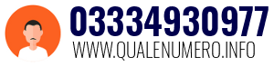 Numero di telefono 03334930977 03334930977