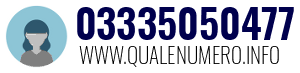 Numero di telefono 03335050477 03335050477