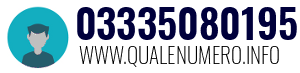 Numero di telefono 03335080195 03335080195