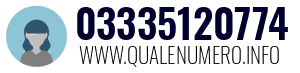 Numero di telefono 03335120774 03335120774