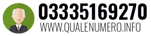 Numero di telefono 03335169270 03335169270