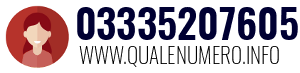 Numero di telefono 03335207605 03335207605