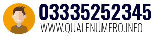 Numero di telefono 03335252345 03335252345