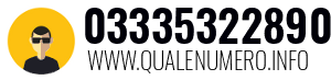 Numero di telefono 03335322890 03335322890