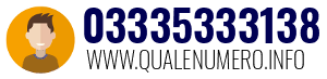 Numero di telefono 03335333138 03335333138