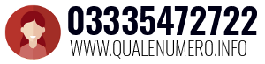 Numero di telefono 03335472722 03335472722