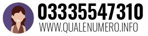 Numero di telefono 03335547310 03335547310