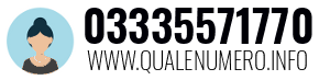 Numero di telefono 03335571770 03335571770