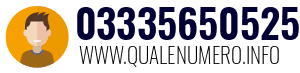Numero di telefono 03335650525 03335650525