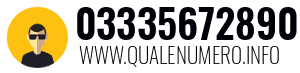 Numero di telefono 03335672890 03335672890