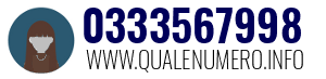 Numero di telefono 0333567998 0333567998