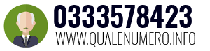 Numero di telefono 0333578423 0333578423