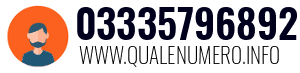 Numero di telefono 03335796892 03335796892