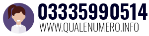 Numero di telefono 03335990514 03335990514