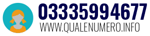Numero di telefono 03335994677 03335994677