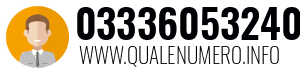 Numero di telefono 03336053240 03336053240