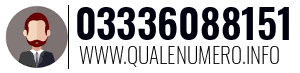 Numero di telefono 03336088151 03336088151