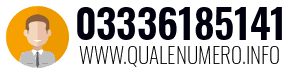 Numero di telefono 03336185141 03336185141