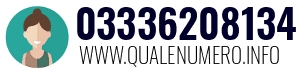 Numero di telefono 03336208134 03336208134