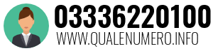 Numero di telefono 03336220100 03336220100