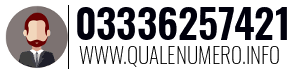 Numero di telefono 03336257421 03336257421