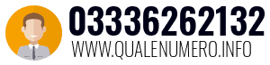 Numero di telefono 03336262132 03336262132