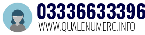Numero di telefono 03336633396 03336633396
