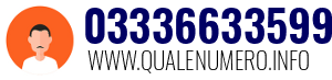 Numero di telefono 03336633599 03336633599