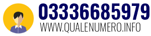 Numero di telefono 03336685979 03336685979