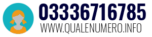 Numero di telefono 03336716785 03336716785