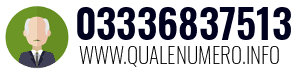 Numero di telefono 03336837513 03336837513