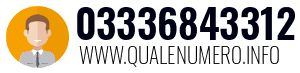 Numero di telefono 03336843312 03336843312