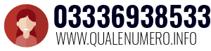 Numero di telefono 03336938533 03336938533